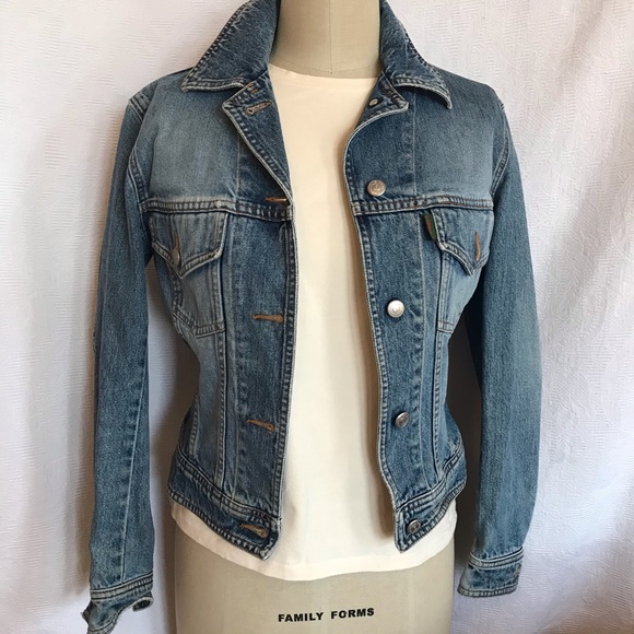 Katharine Hamnett XS stone washed Jean jacket - Picture 1 of 10